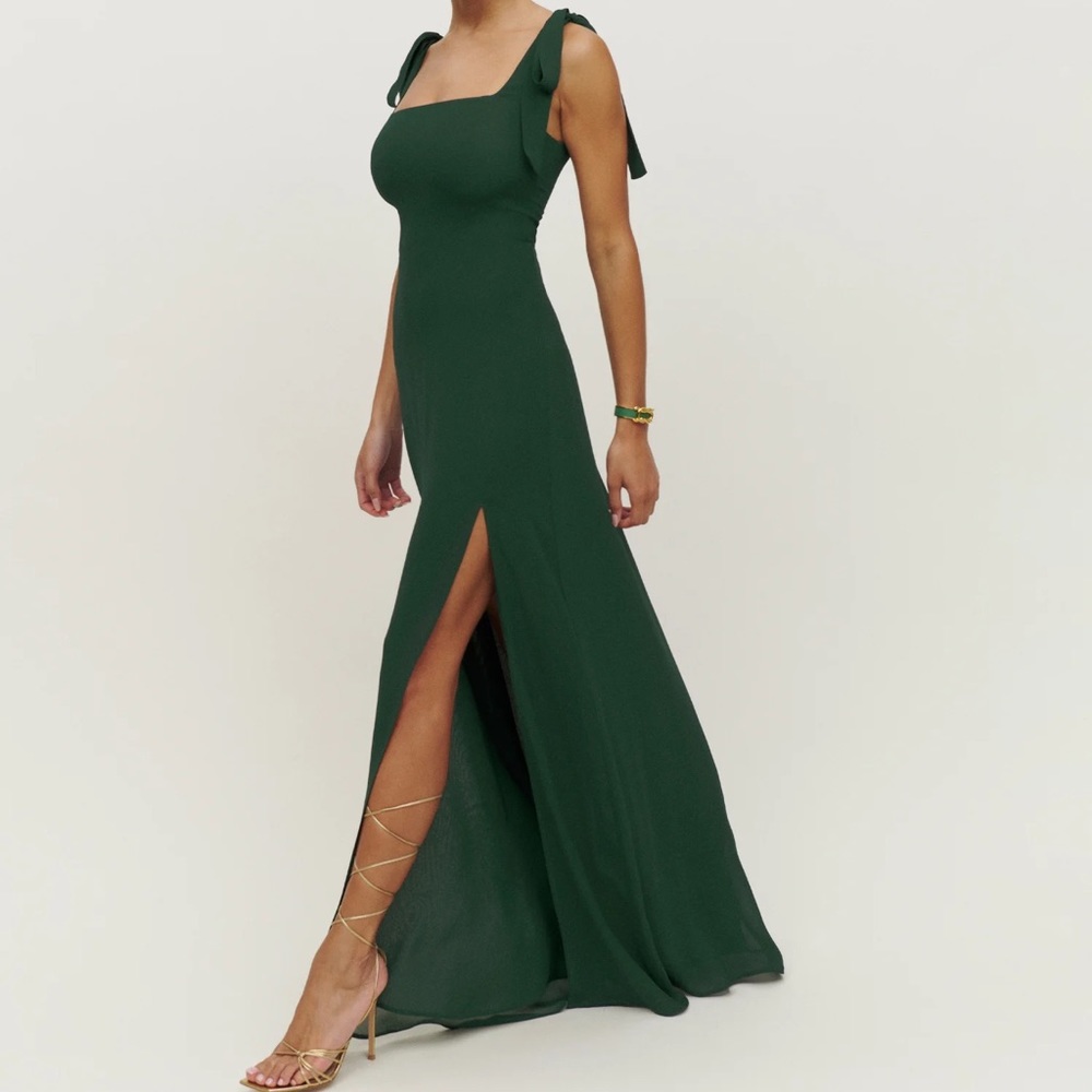 Reformation Hunter Green Maxi Dress Sz. 10